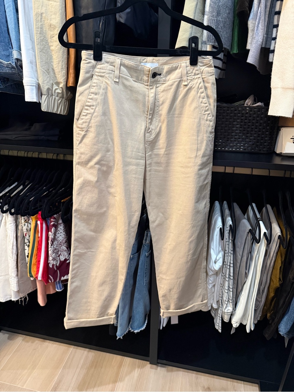 ASKK NY Women's Light Beige Boyfriend Pants